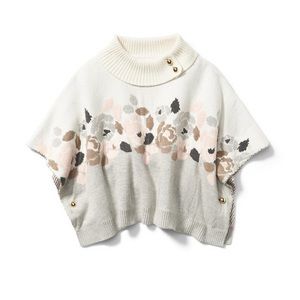 Janie and Jack Floral Colorblocked Cape, 5 - NWT